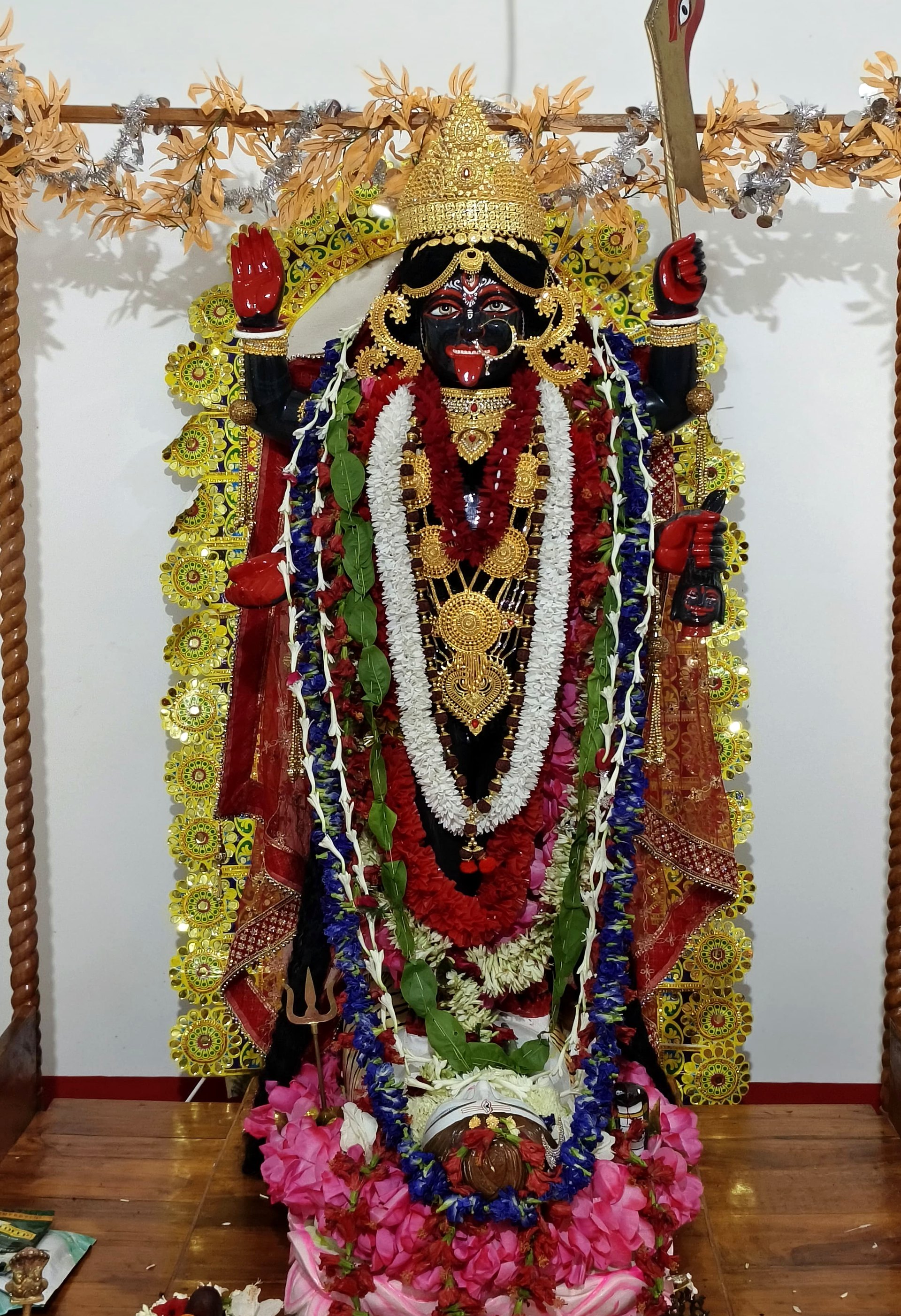 আশ্রমের মন্দিরে মা কালী