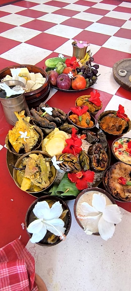 पके नैवेद्य का निकट दृश्य